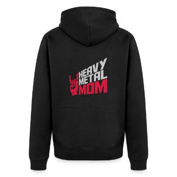 Heavy Metal Mom Logo - Veste à capuche bio Premium Unisexe - noir - Dos - Nico (187cm)