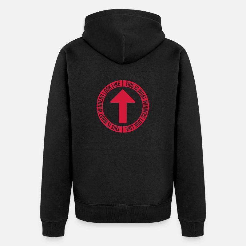 What Winners Look Like - Unisex Premium Bio Zip Hoodie - Schwarz