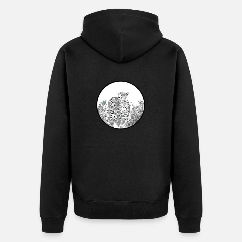 Guépard - Veste à capuche bio Premium Unisexe - noir