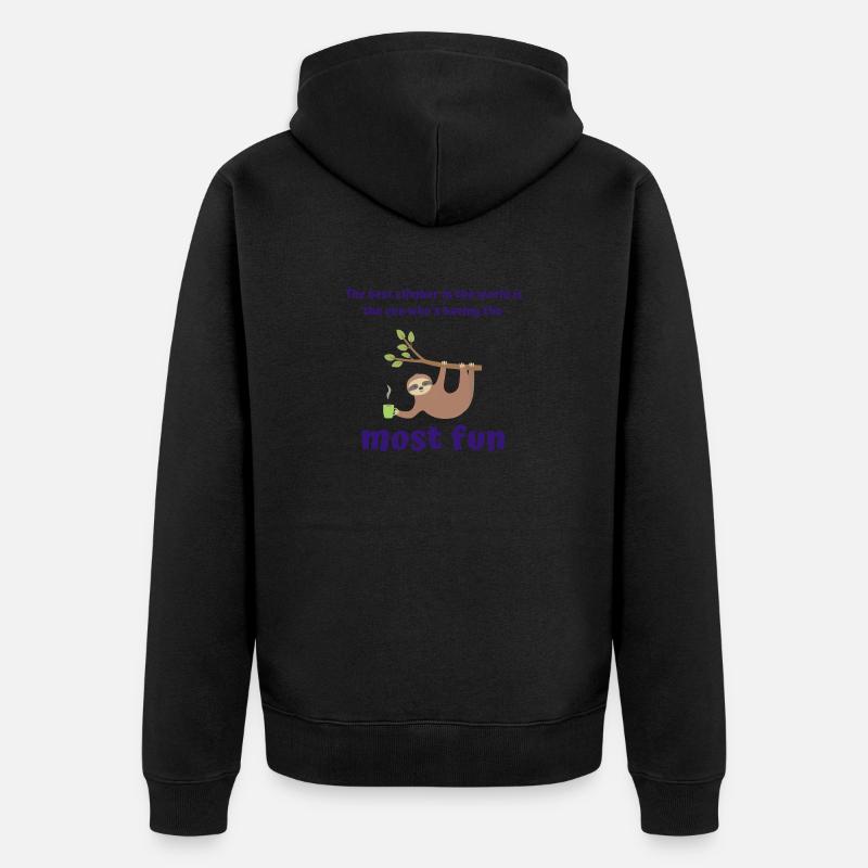 bester Kletterer der Welt - Unisex Premium Bio Zip Hoodie - undefined