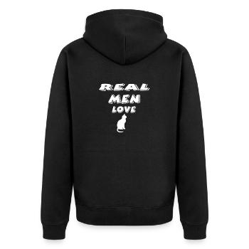 Chat - Veste à capuche bio Premium Unisexe - noir - Dos - Nico (187cm)