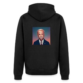Président Usa - Veste à capuche bio Premium Unisexe - noir - Dos - Nico (187cm)