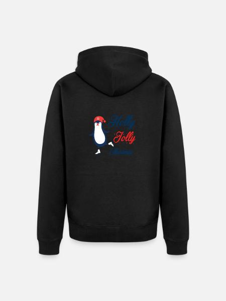 Merry christmas - Unisex Premium Bio Zip Hoodie - Schwarz