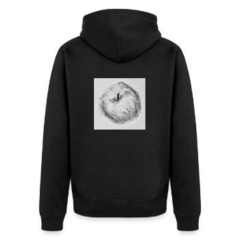 Pomme - Veste à capuche bio Premium Unisexe - noir - Dos - Nico (187cm)