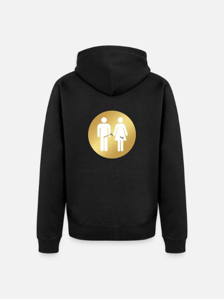 nageln - Unisex Premium Bio Zip Hoodie - Schwarz