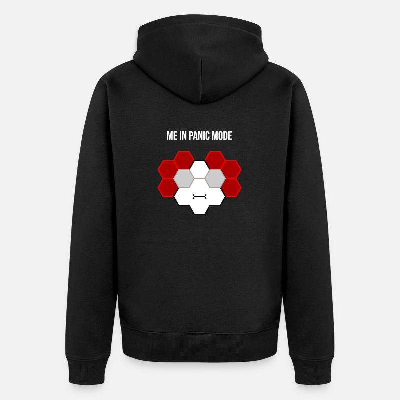 Moi en mode panique - Veste à capuche bio Premium Unisexe - noir
