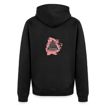 Do Not Judge A Book By Its Cover - Meme Shirt - Unisex Premium Organic Zip Hoodie - black - Back - Nico (187cm)