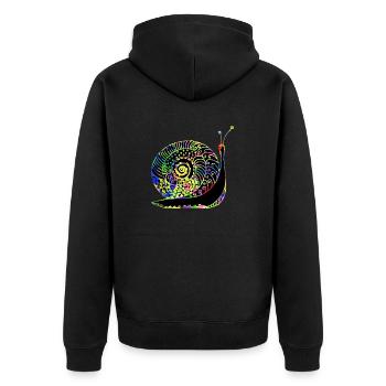 Escargot - Veste à capuche bio Premium Unisexe - noir - Dos - Nico (187cm)