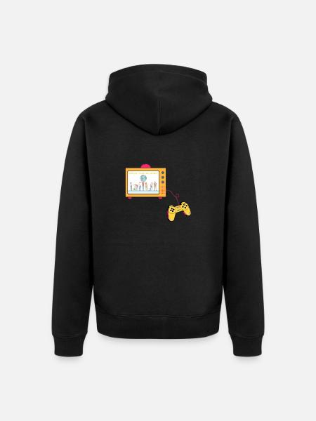 Save the Planet - Unisex Premium Bio Zip Hoodie - Schwarz