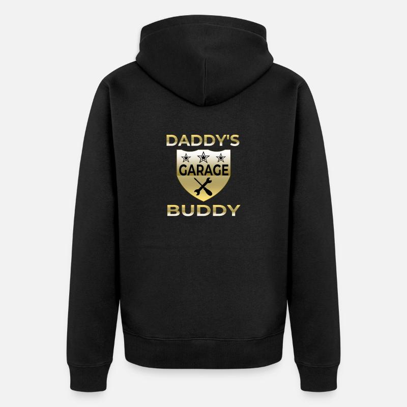 Garage - Unisex Premium Bio Zip Hoodie - Schwarz