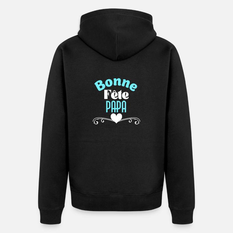 Fête des pères - Veste à capuche bio Premium Unisexe - noir