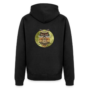 Oiseau - Veste à capuche bio Premium Unisexe - noir - Dos - Nico (187cm)