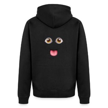 Eyes-ByRino - Veste à capuche bio Premium Unisexe - noir - Dos - Nico (187cm)