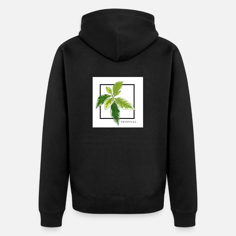 TROPICAL - Veste à capuche bio Premium Unisexe - noir