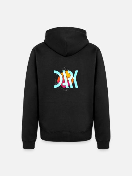 Dark Streetwear - Unisex Premium Bio Zip Hoodie - Schwarz