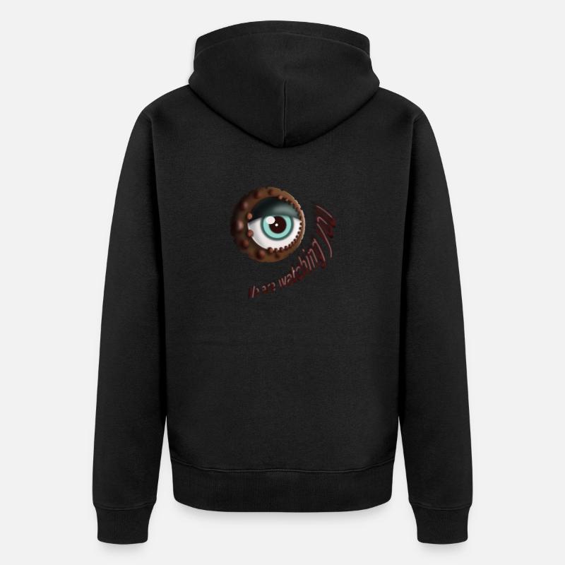 Nous vous surveillons - Veste à capuche bio Premium Unisexe - noir