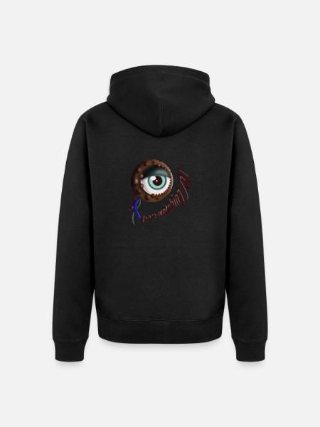 Mechanical eye - Monitoring - Unisex Premium Organic Zip Hoodie - black