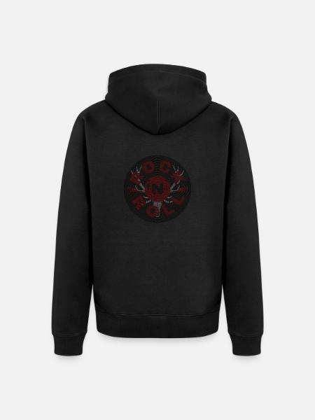 Rock n Roll - Unisex Premium Organic Zip Hoodie - black
