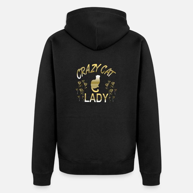 Chat - Veste à capuche bio Premium Unisexe - noir