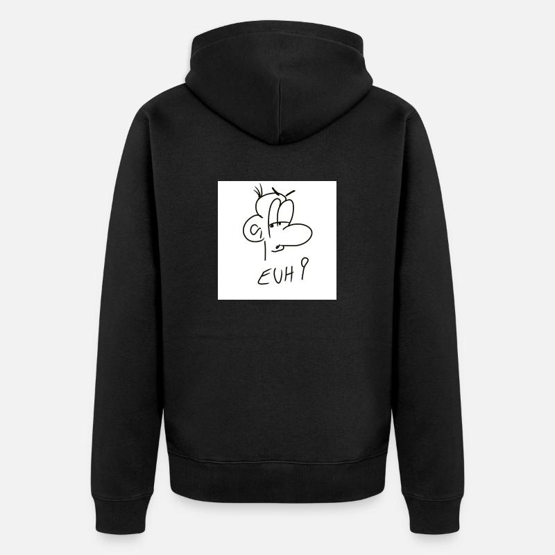 Euh - Veste à capuche bio Premium Unisexe - noir