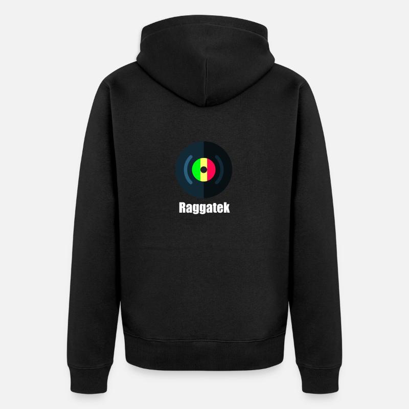Raggatek - Unisex Premium Bio Zip Hoodie - Schwarz