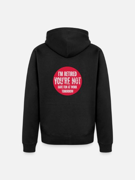 have fun at work - Unisex Premium Organic Zip Hoodie - black