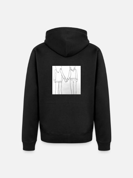 LGBT Queer 🌈🌈 - Unisex Premium Bio Zip Hoodie - Schwarz