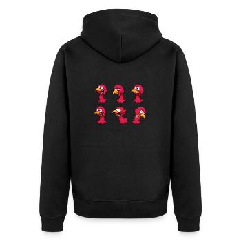 Visages de la Turquie - Veste à capuche bio Premium Unisexe - noir - Dos - Nico (187cm)