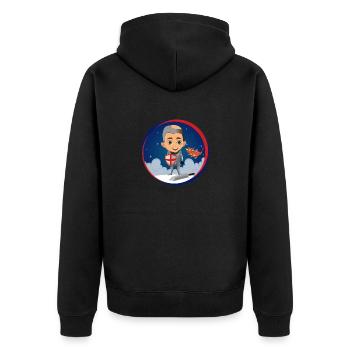 Head Helmet Therapy Ritter - Unisex Premium Organic Zip Hoodie - black - Back - Nico (187cm)
