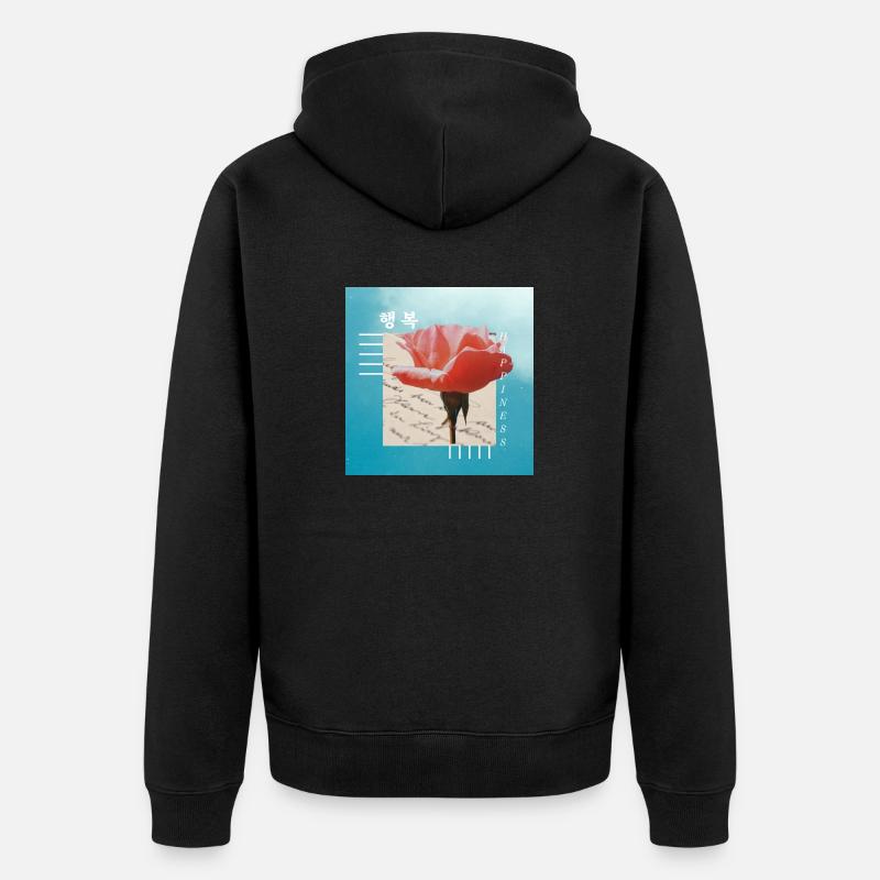 Coréen - Veste à capuche bio Premium Unisexe - noir