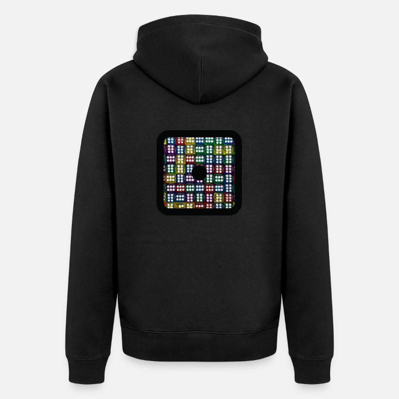 Cubesss 2 - Unisex Premium Bio Zip Hoodie - Schwarz