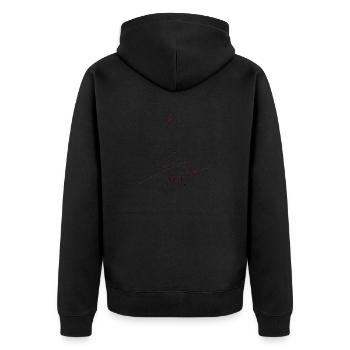 Frohe Weihnachten Weihnachten Weihnachten Urlaub Winter Santa Nordic - Unisex Premium Bio Zip Hoodie - Schwarz - Hinten - Nico (187cm)
