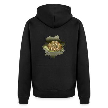Tortue - Veste à capuche bio Premium Unisexe - noir - Dos - Nico (187cm)