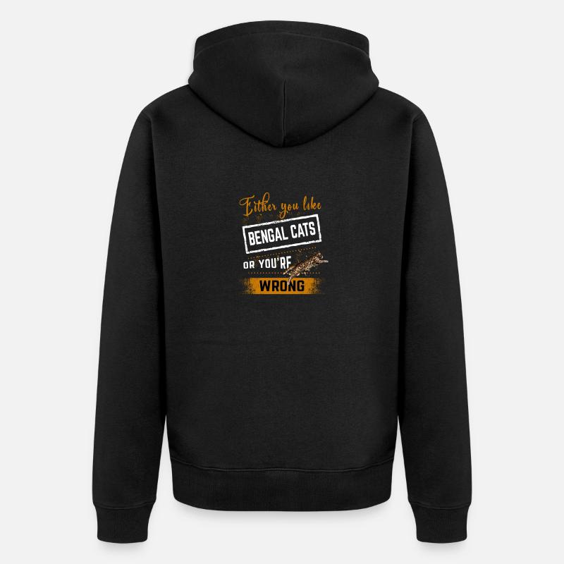Comme le Bengale - Veste à capuche bio Premium Unisexe - noir