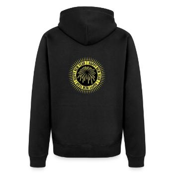 Citation Bonne année - Veste à capuche bio Premium Unisexe - noir - Dos - Nico (187cm)