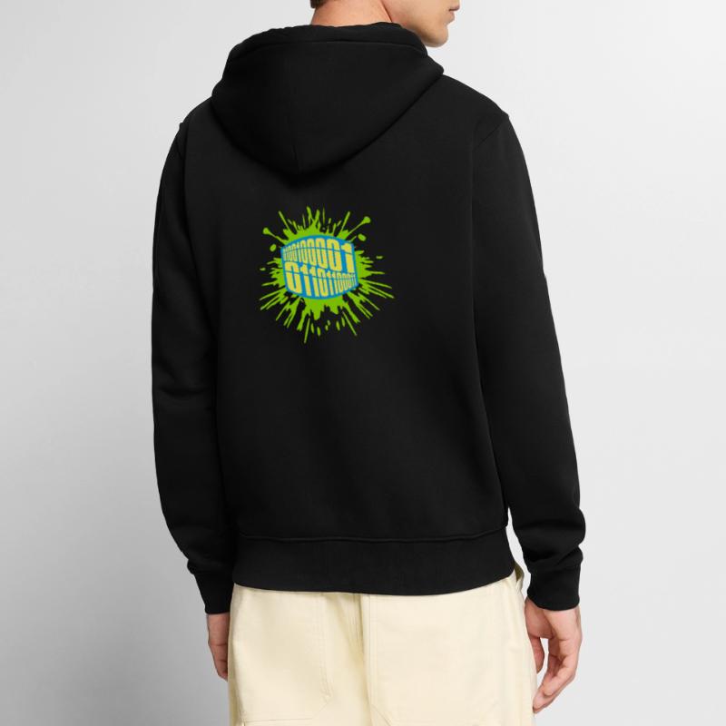 Langage de programme de code binaire Veste à capuche bio Premium Unisexe