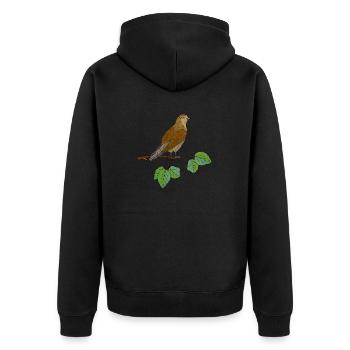 Oiseau - Veste à capuche bio Premium Unisexe - noir - Dos - Nico (187cm)