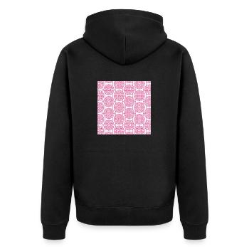 Modèle chinois - Veste à capuche bio Premium Unisexe - noir - Dos - Nico (187cm)
