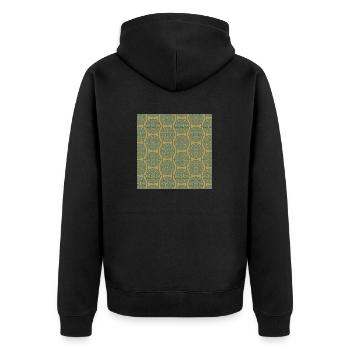Modèle chinois - Veste à capuche bio Premium Unisexe - noir - Dos - Nico (187cm)