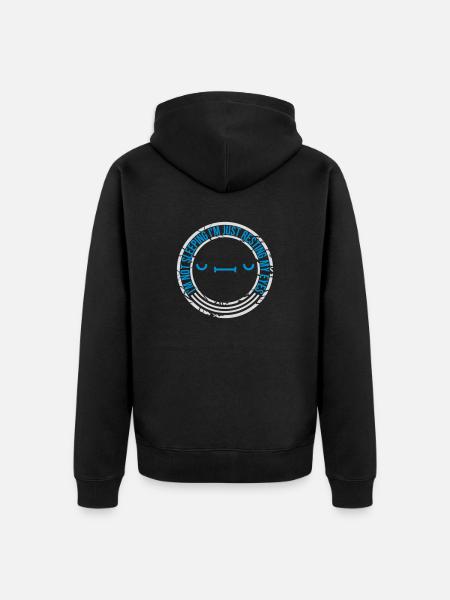 im not sleeping Quote - Unisex Premium Organic Zip Hoodie - black