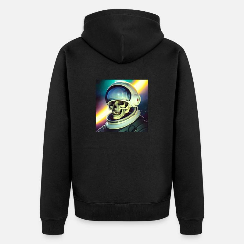 Héros de l’espace - Veste à capuche bio Premium Unisexe - noir