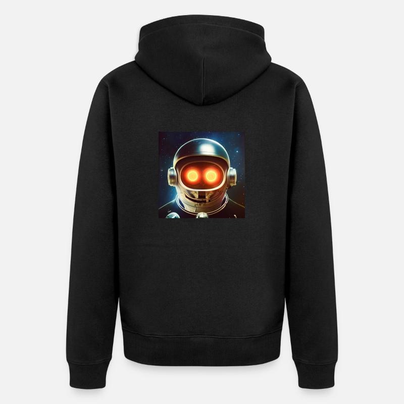 Héros de l’espace - Veste à capuche bio Premium Unisexe - noir