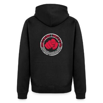 Viens à moi bro - Veste à capuche bio Premium Unisexe - noir - Dos - Nico (187cm)