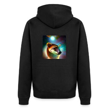 Coati - Veste à capuche bio Premium Unisexe - noir - Dos - Nico (187cm)
