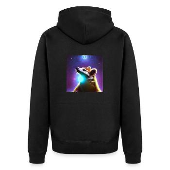Coati - Veste à capuche bio Premium Unisexe - noir - Dos - Nico (187cm)