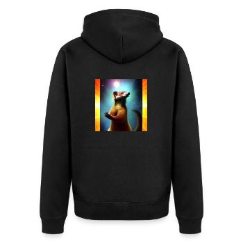 Coati - Veste à capuche bio Premium Unisexe - noir - Dos - Nico (187cm)