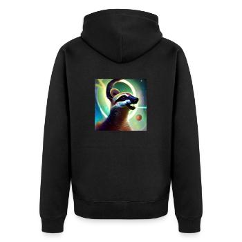 Coati - Veste à capuche bio Premium Unisexe - noir - Dos - Nico (187cm)