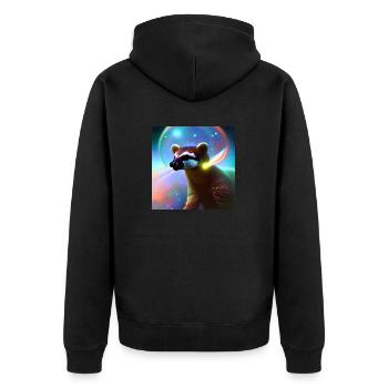 Coati - Veste à capuche bio Premium Unisexe - noir - Dos - Nico (187cm)