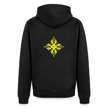 Étoile - Veste à capuche bio Premium Unisexe - noir - Dos - Nico (187cm)