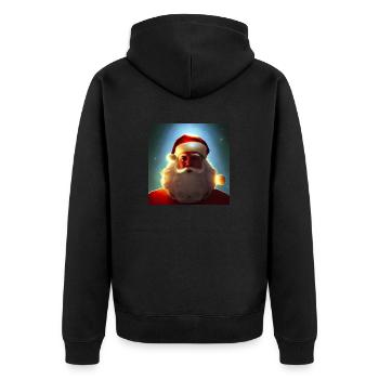 Père Noël Père Noël Noël - Veste à capuche bio Premium Unisexe - noir - Dos - Nico (187cm)